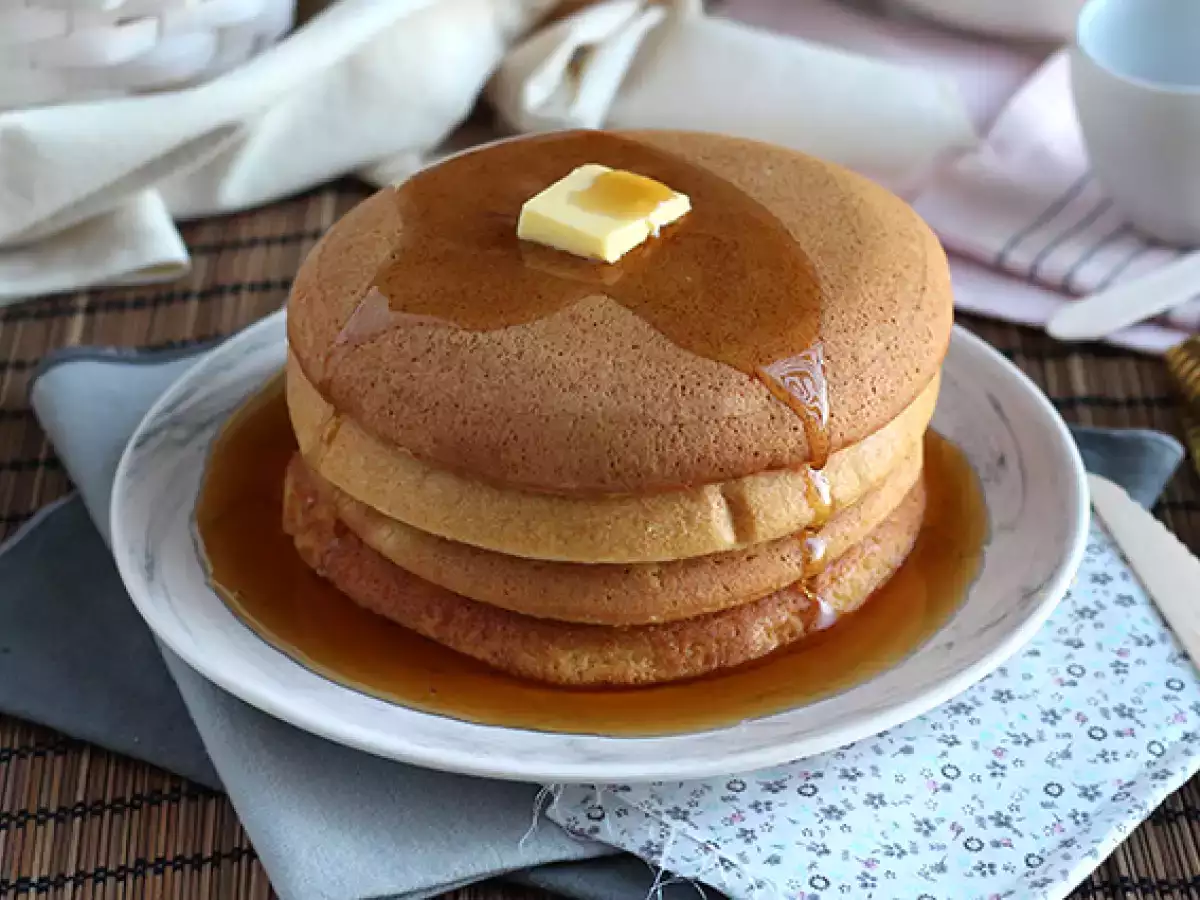 Pancake Jepang. Pancake yang lembut - foto 4