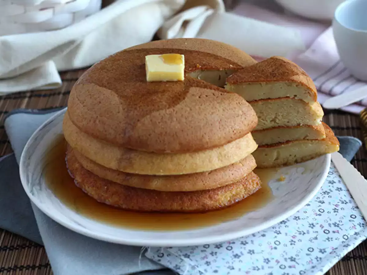 Pancake Jepang. Pancake yang lembut - foto 5