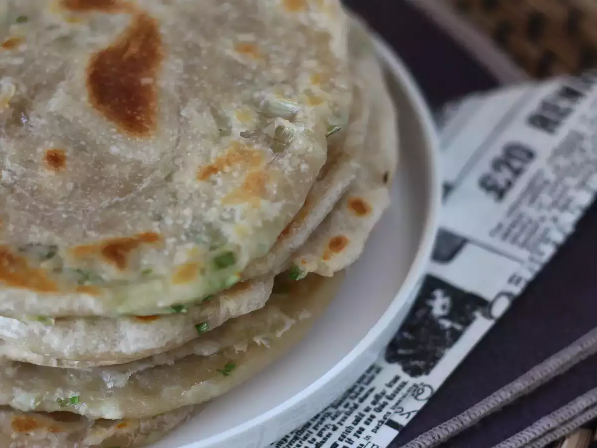 Panekuk Daun Bawang Cina (Scallion Pancakes) - foto 4