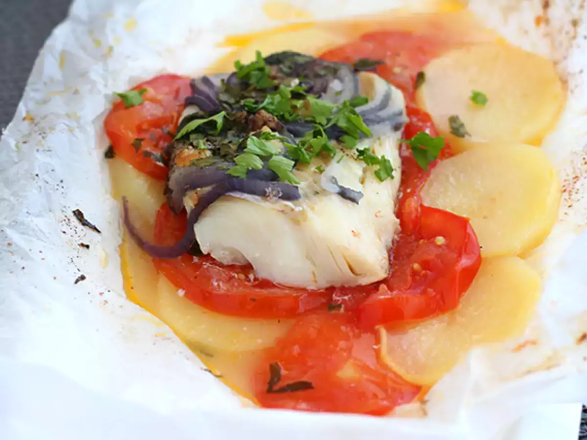 Papillote ikan kod - foto 4