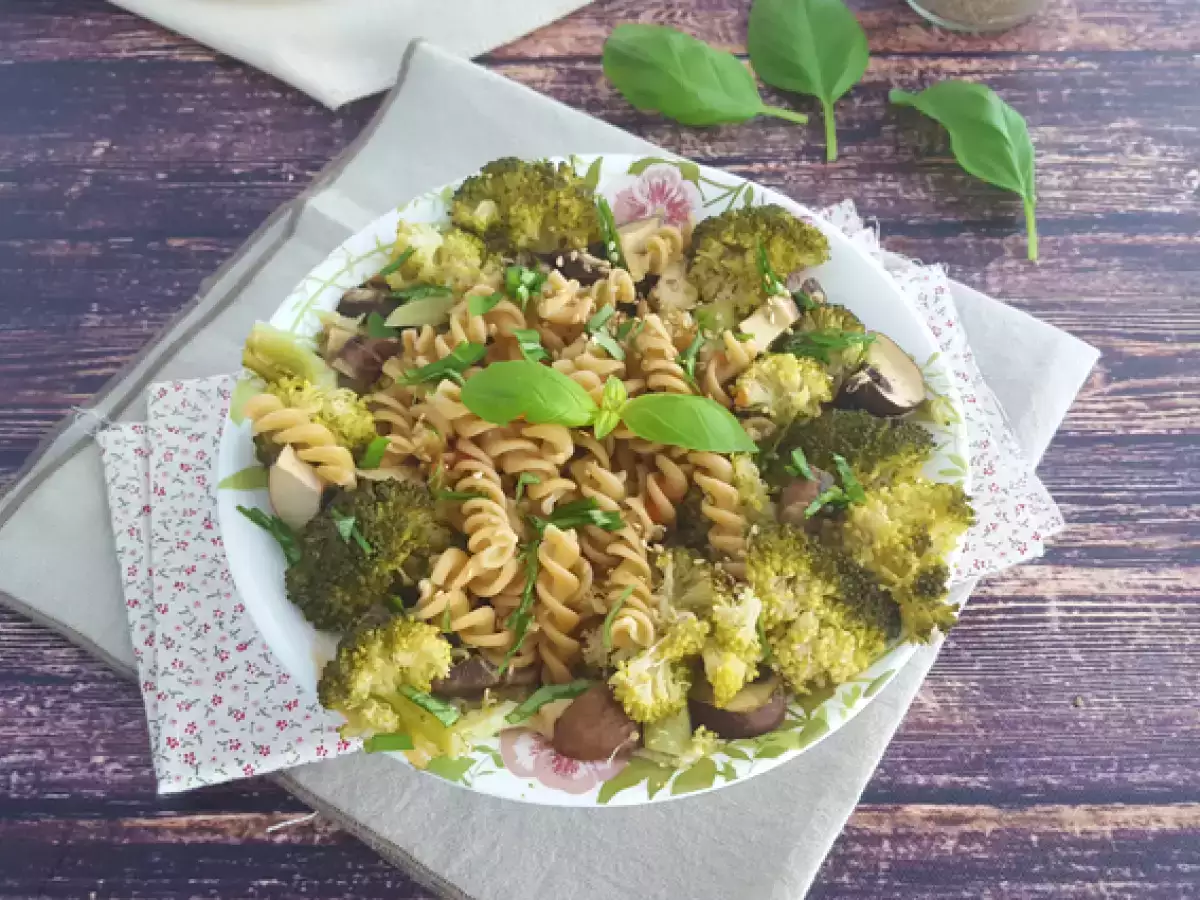 Pasta Brokoli dengan Jamur dan Kemangi - foto 4