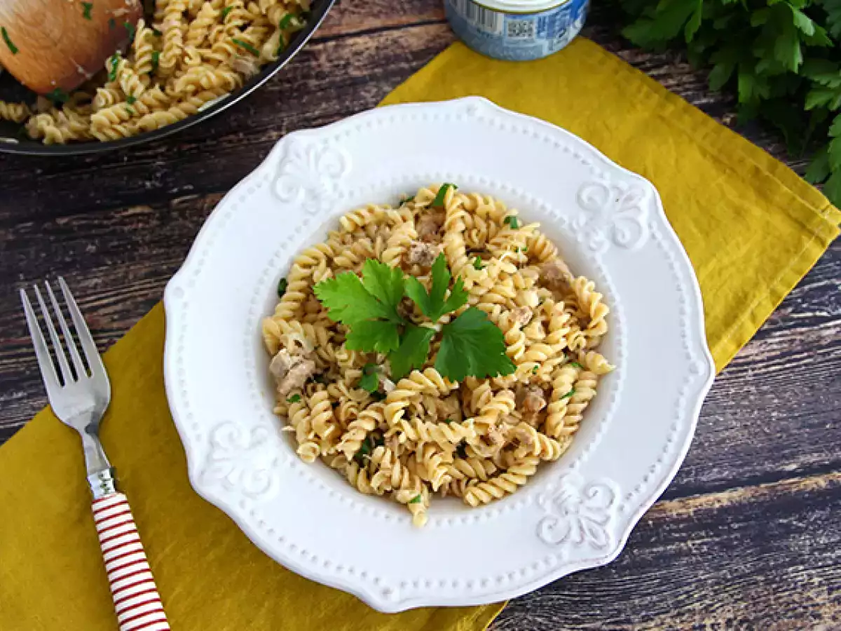 Pasta tuna yang mudah - foto 4