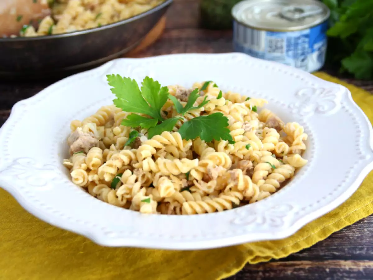 Pasta tuna yang mudah - foto 5