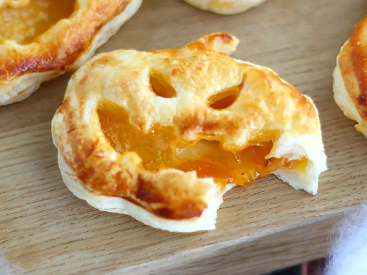 Pastry Puff Halloween Bentuk Labu - foto 3