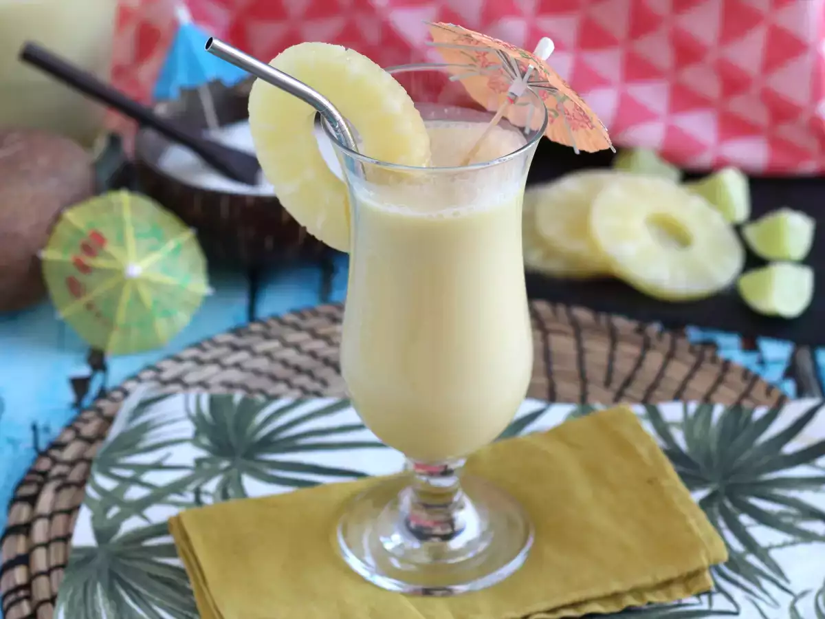 Pina colada cepat tanpa alkohol - foto 4