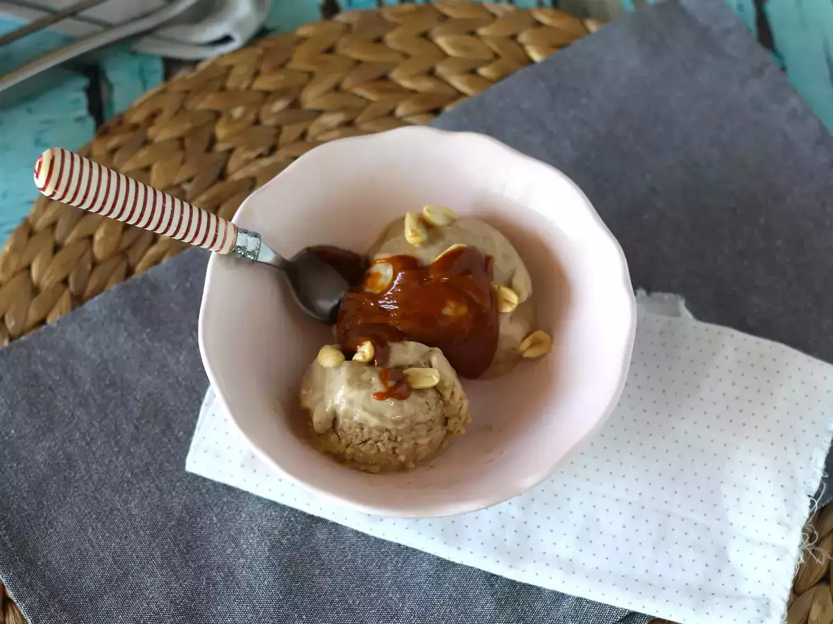 Pisang krim yang enak, es krim vegan dengan pisang! Tidak ada pembuat es krim - foto 5
