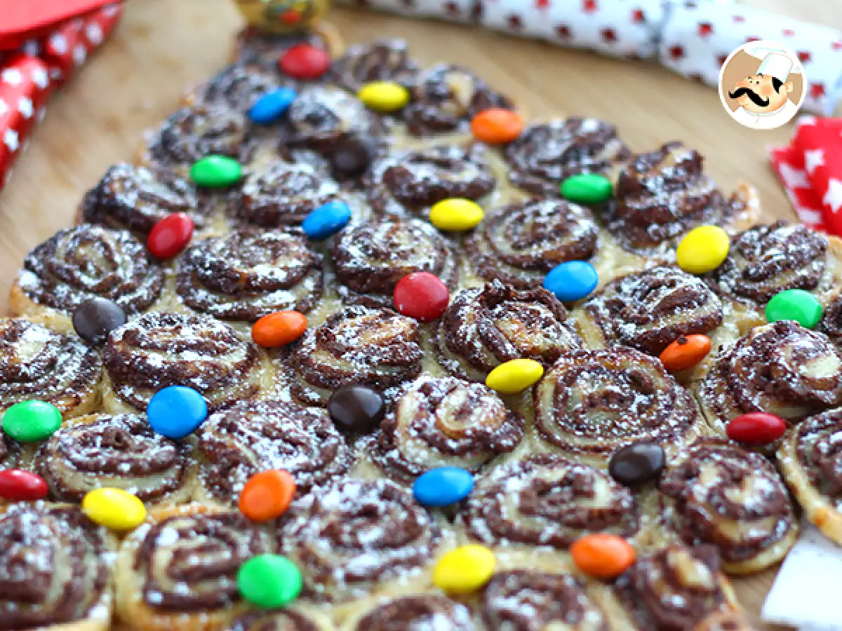 Pohon cemara dengan Nutella untuk dibagikan - foto 2