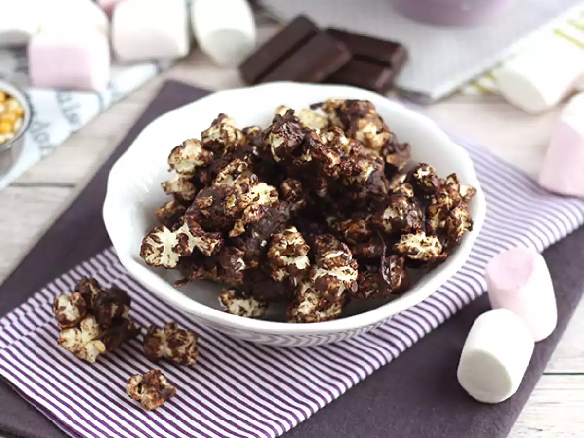 Popcorn cokelat dan marshmallow - foto 2