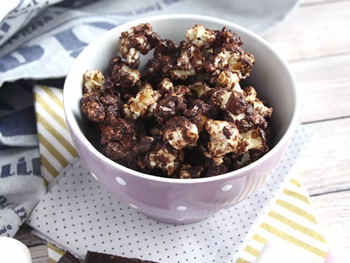 Popcorn cokelat dan marshmallow - foto 5