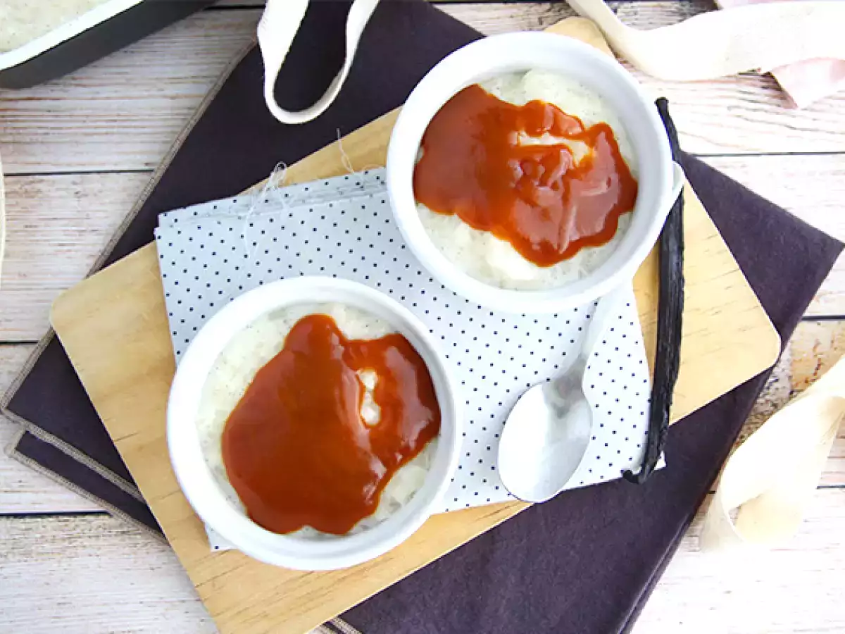 Puding beras dengan karamel mentega asin - foto 3