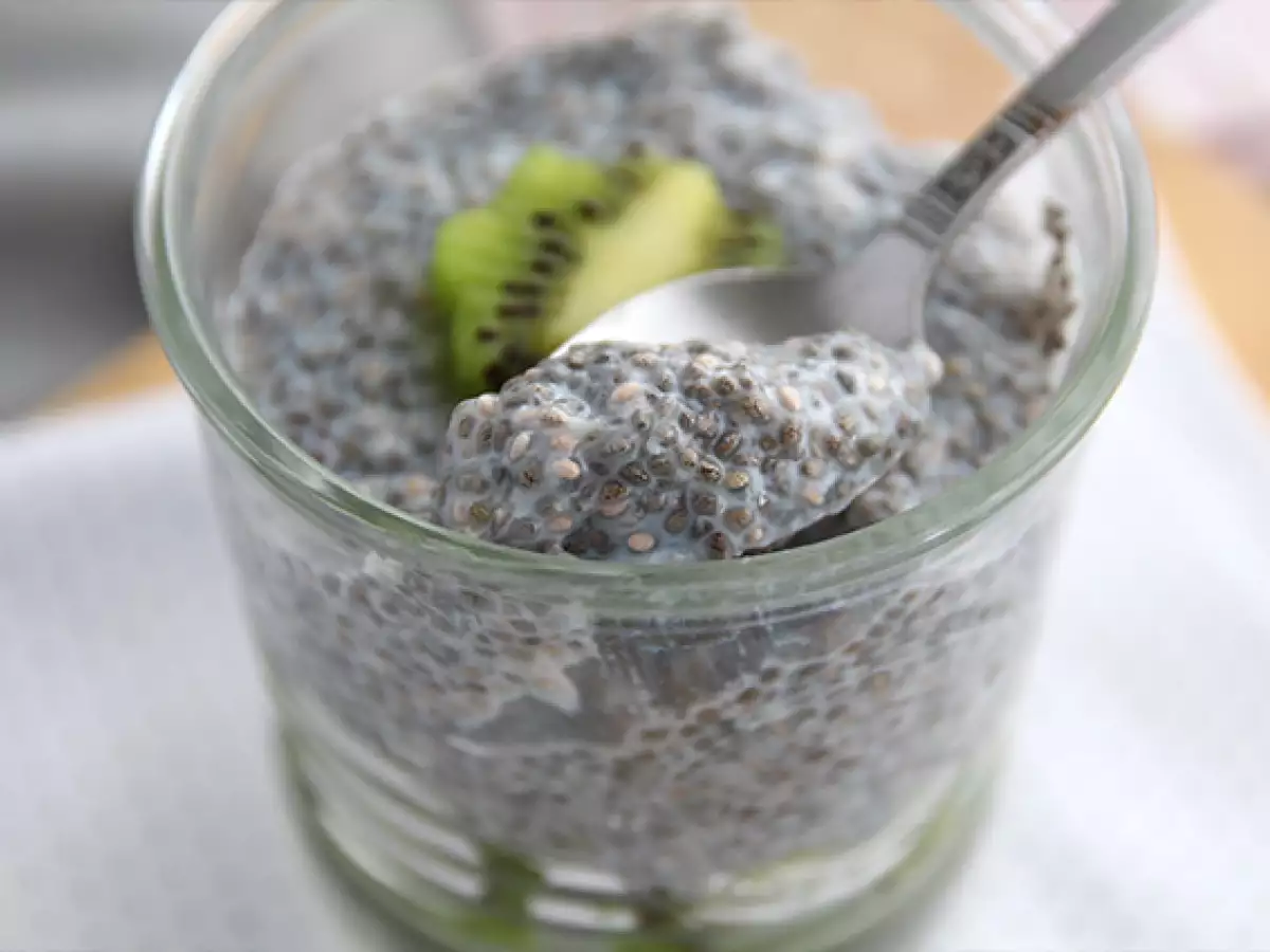 Puding Biji Chia dengan Kiwi - foto 2