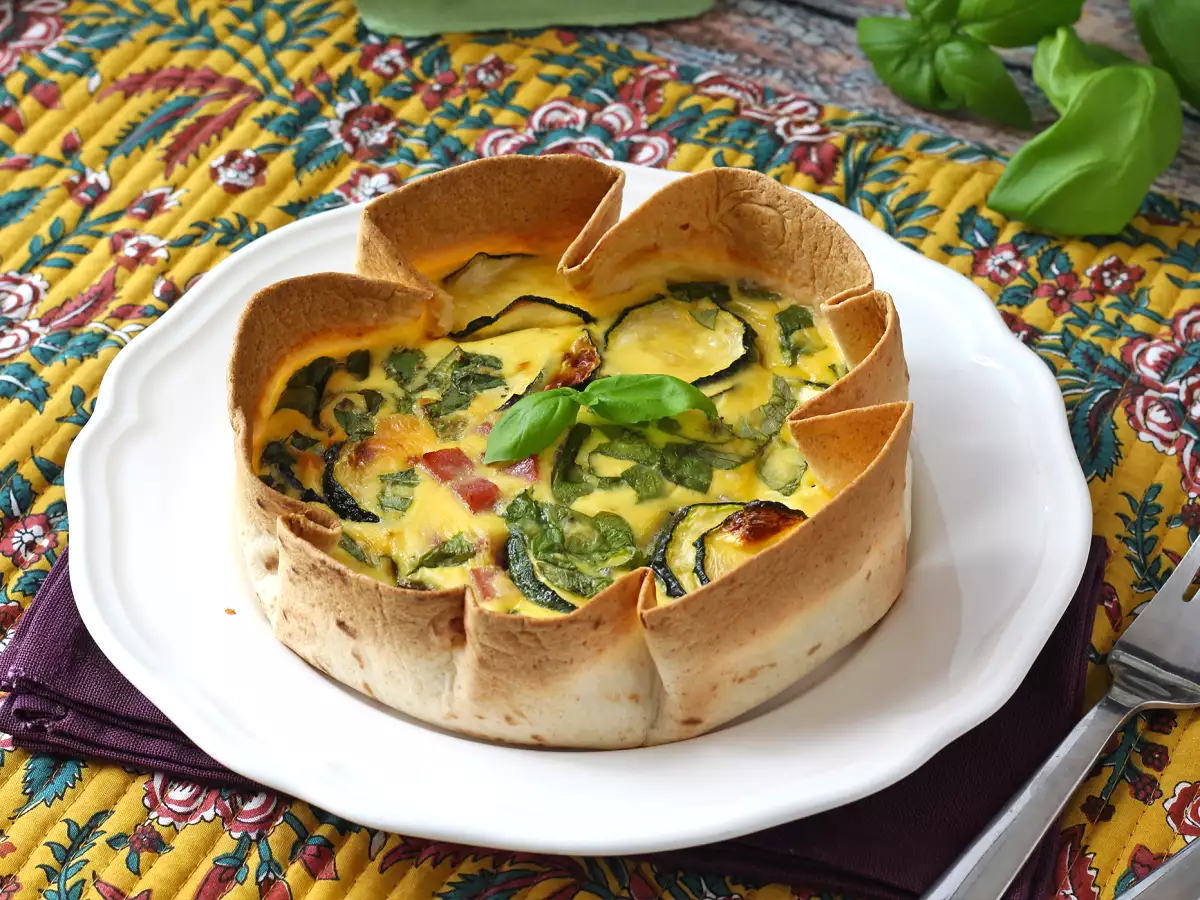 Quiche bebas kue dengan tortilla? Itu mungkin! Resep ringan - foto 2