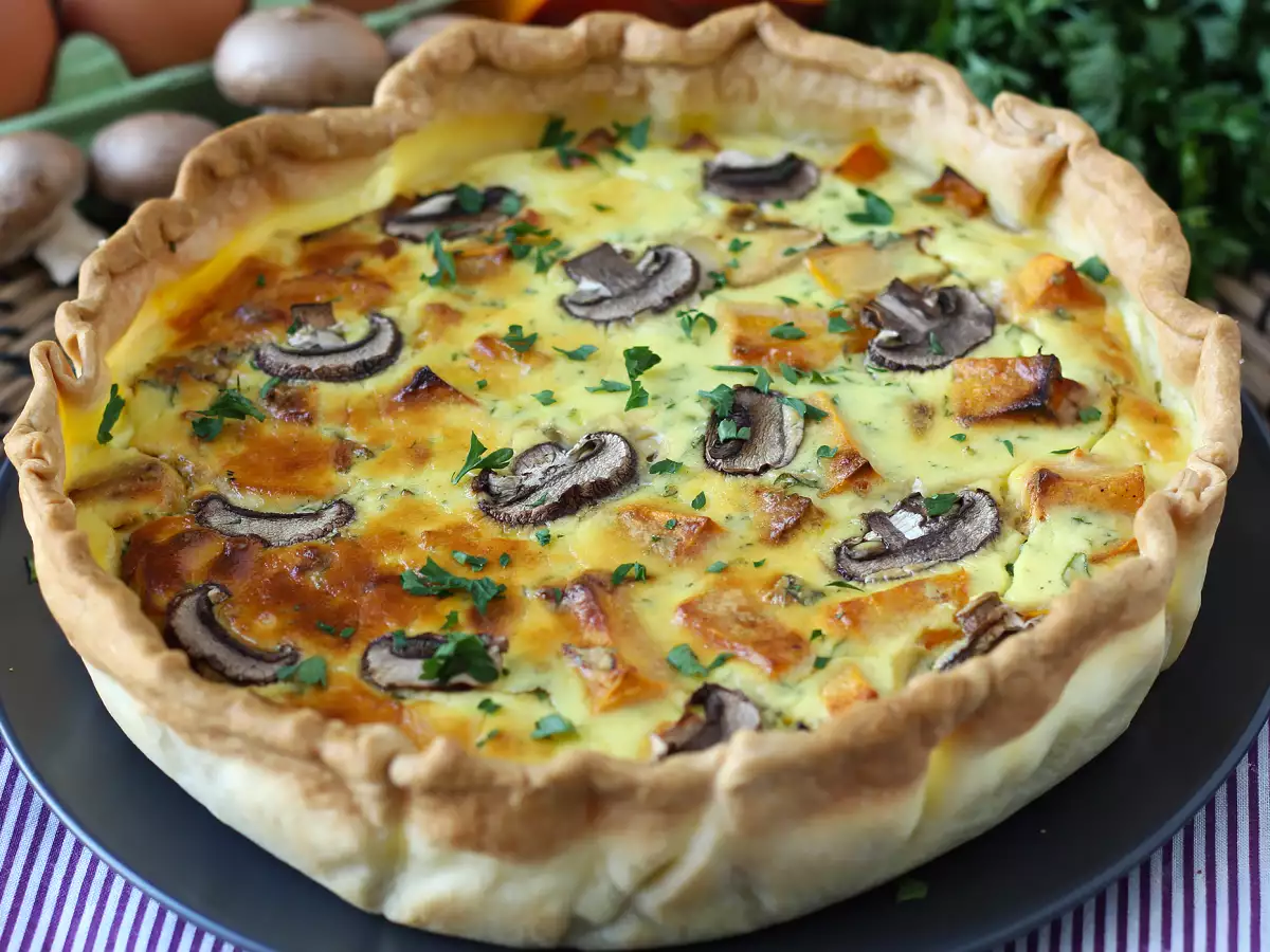 Quiche Jamur dan Labu Potimarron - foto 5