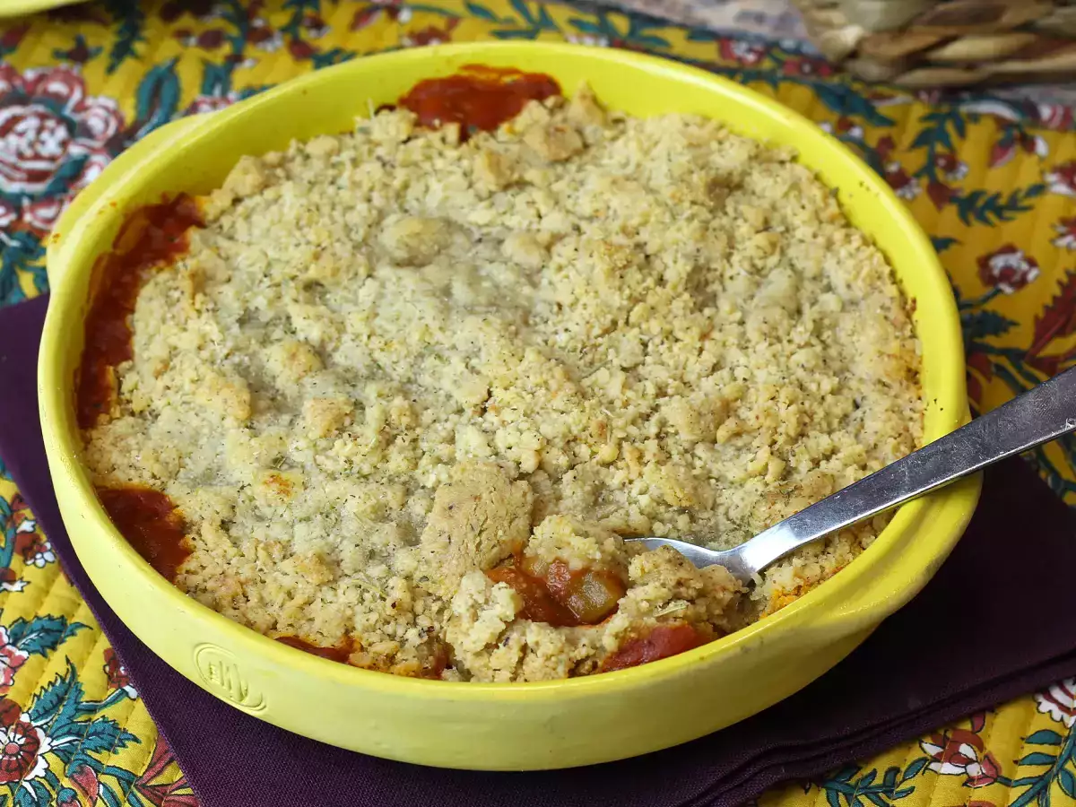 Ratatouille crumble, hidangan cepat dan mudah yang akan Anda sukai! - foto 2