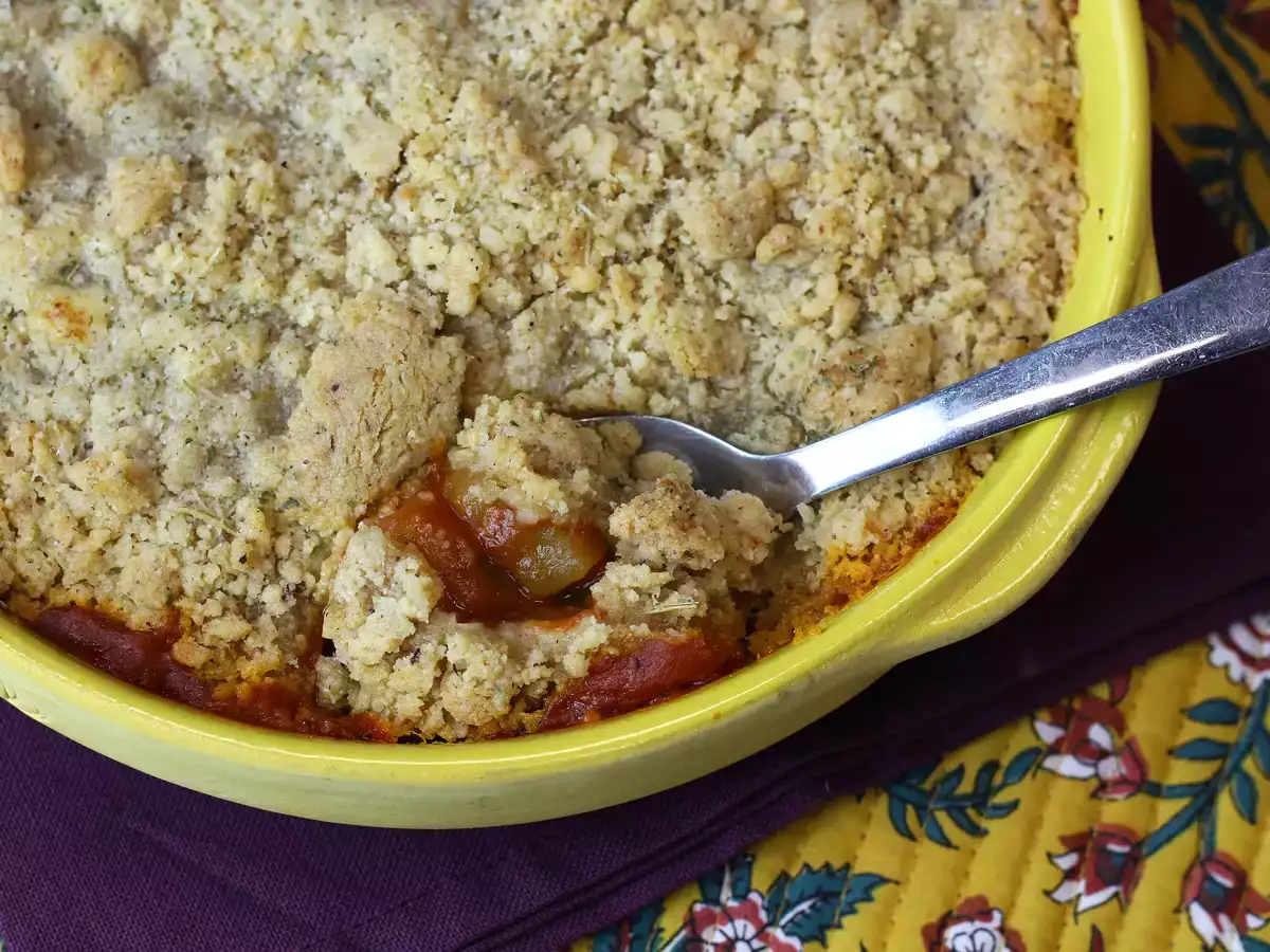 Ratatouille crumble, hidangan cepat dan mudah yang akan Anda sukai! - foto 3