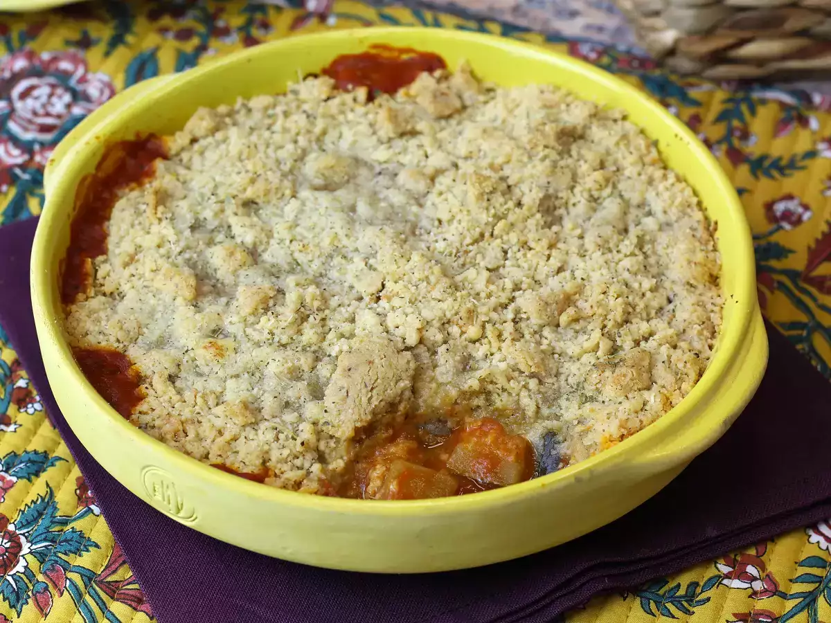 Ratatouille crumble, hidangan cepat dan mudah yang akan Anda sukai! - foto 4