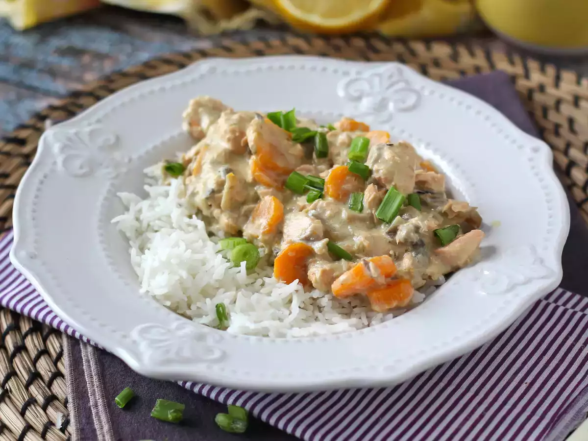 Rebusan salmon yang lezat - foto 3