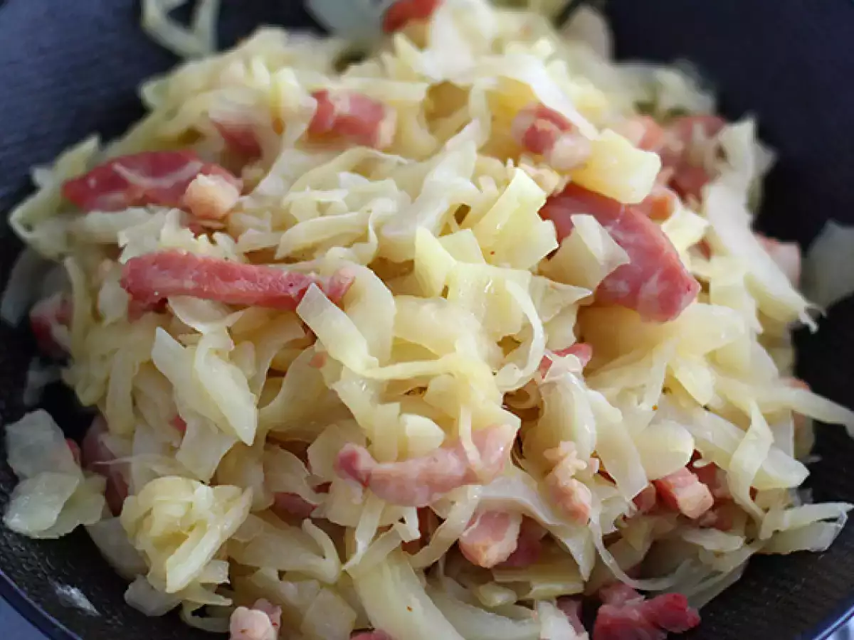 Resep Kubis Putih dengan Daging Asap - foto 3