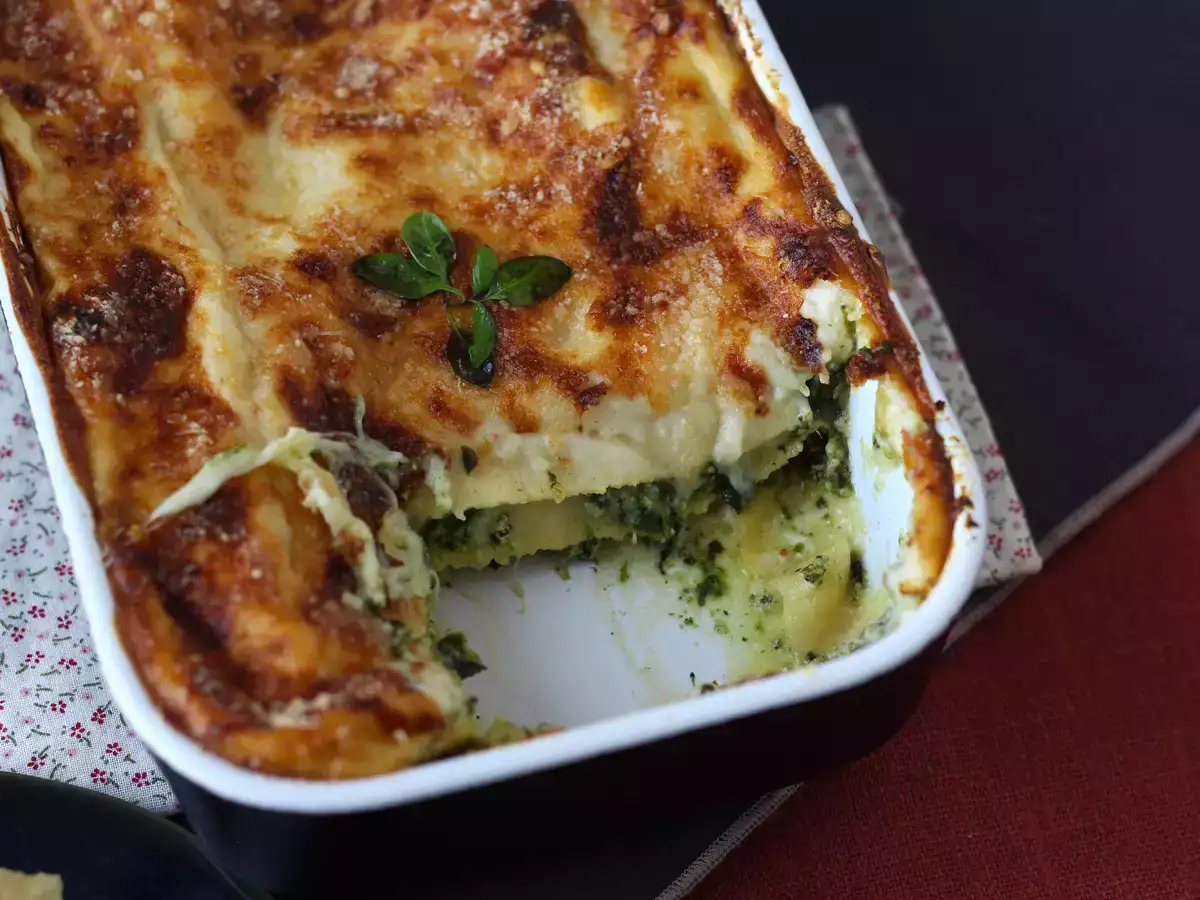 Ricotta dan lasagna bayam yang sangat meleleh - foto 6