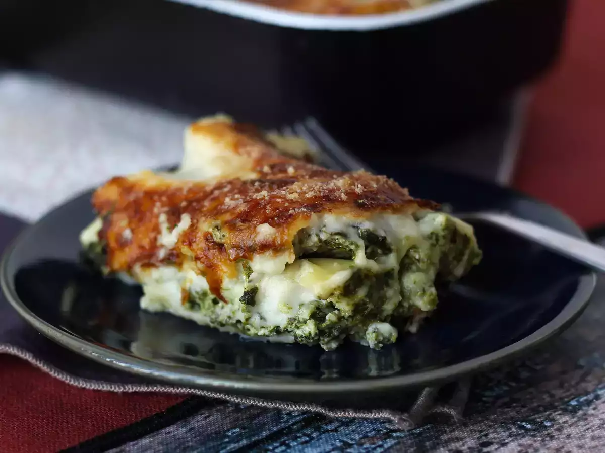 Ricotta dan lasagna bayam yang sangat meleleh - foto 7