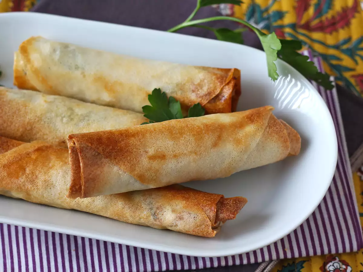 Rikakat Lebanon buatan sendiri - memasak dengan penggorengan udara - foto 2