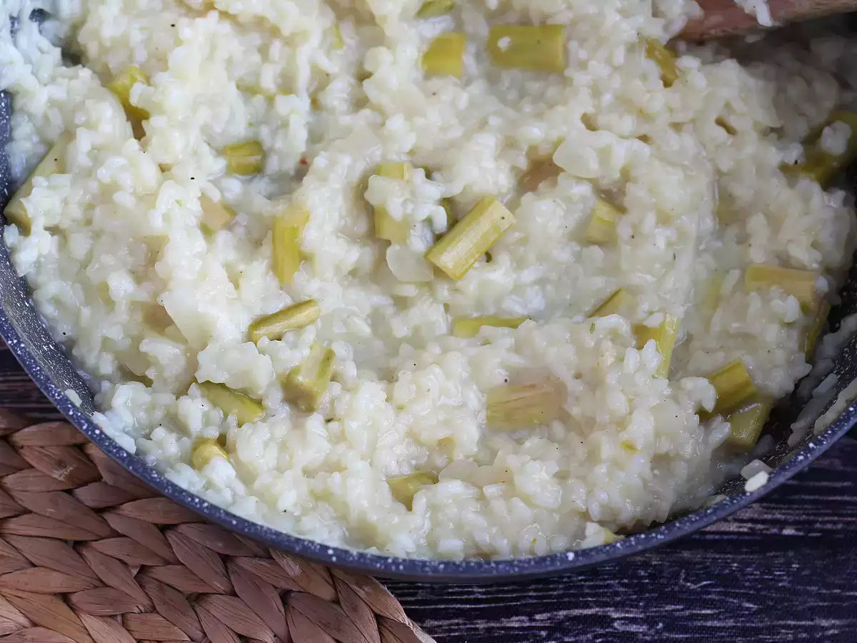 Risotto Asparagus Hijau dan Parmesan - foto 4