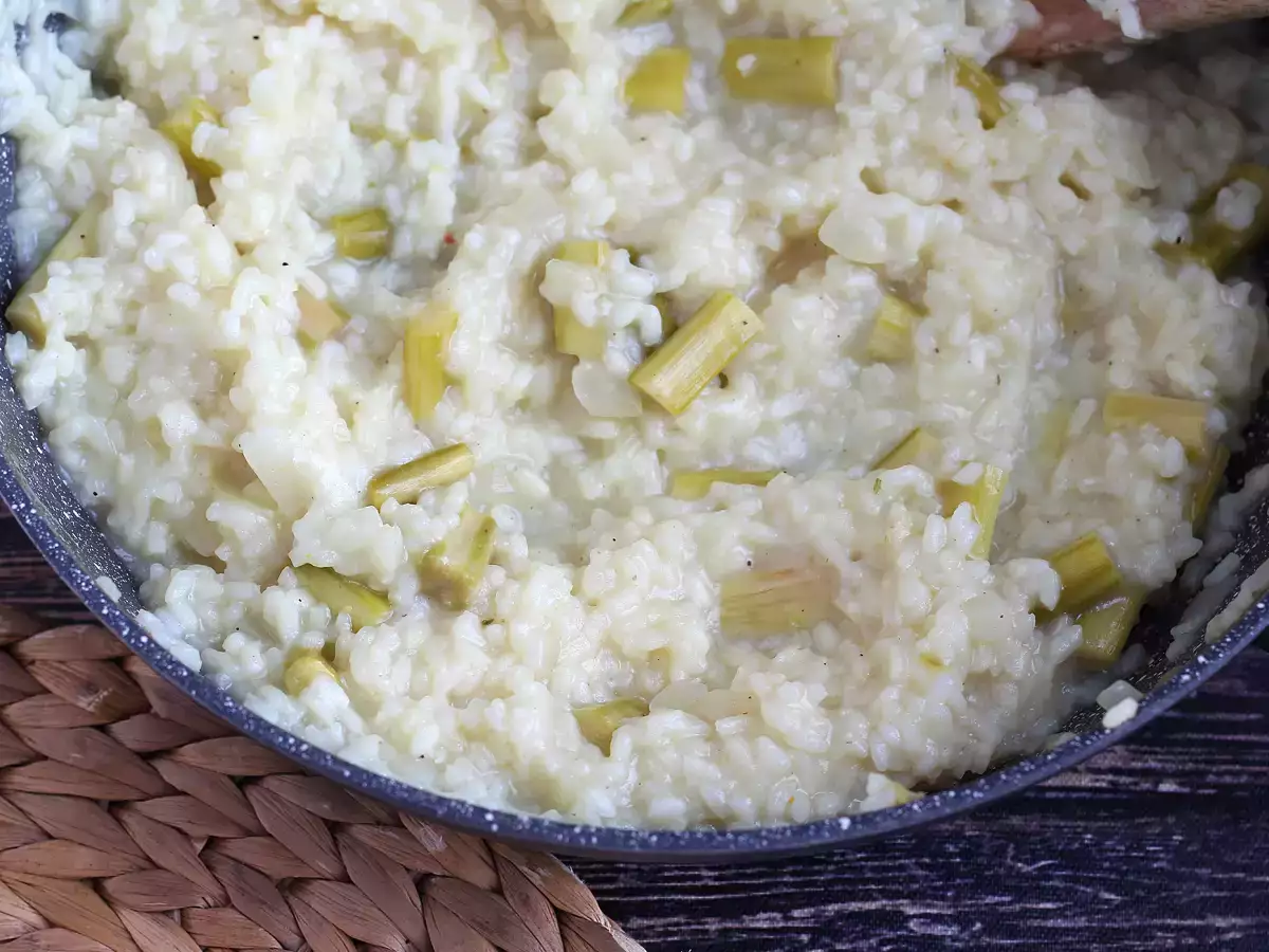 Risotto dengan asparagus hijau dan parmesan - foto 4