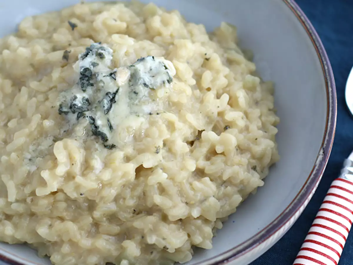 Risotto dengan Roquefort - foto 3