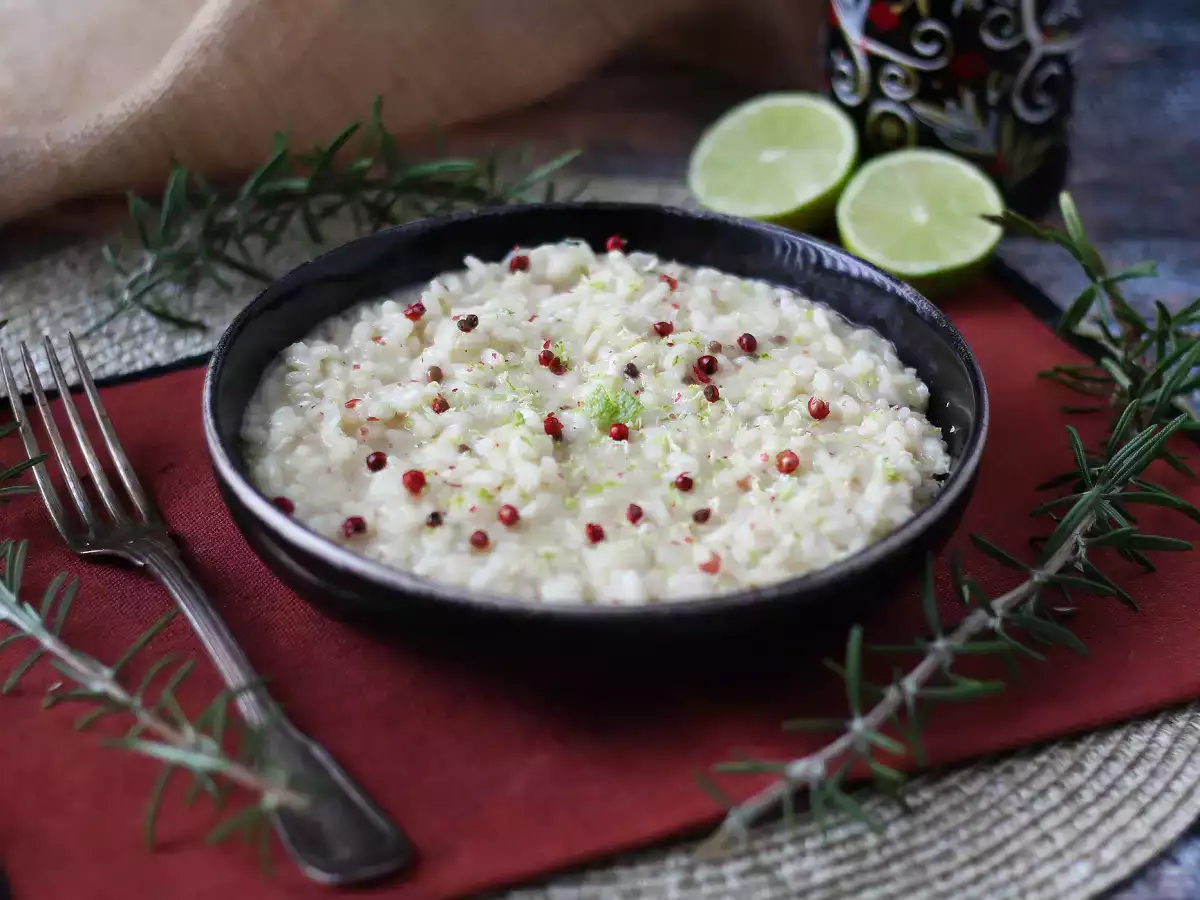 Risotto Jeruk Nipis dan Lada Merah Muda: Resep Vegetarian Elegan untuk Makan Malam Istimewa - foto 3