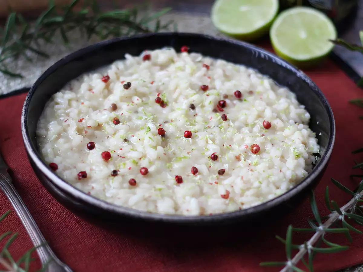 Risotto Jeruk Nipis dan Lada Merah Muda: Resep Vegetarian Elegan untuk Makan Malam Istimewa - foto 4