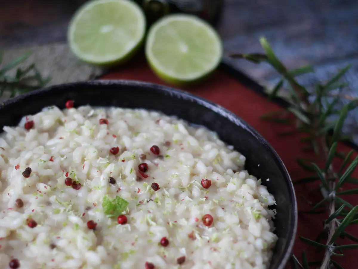Risotto Jeruk Nipis dan Lada Merah Muda: Resep Vegetarian Elegan untuk Makan Malam Istimewa - foto 5