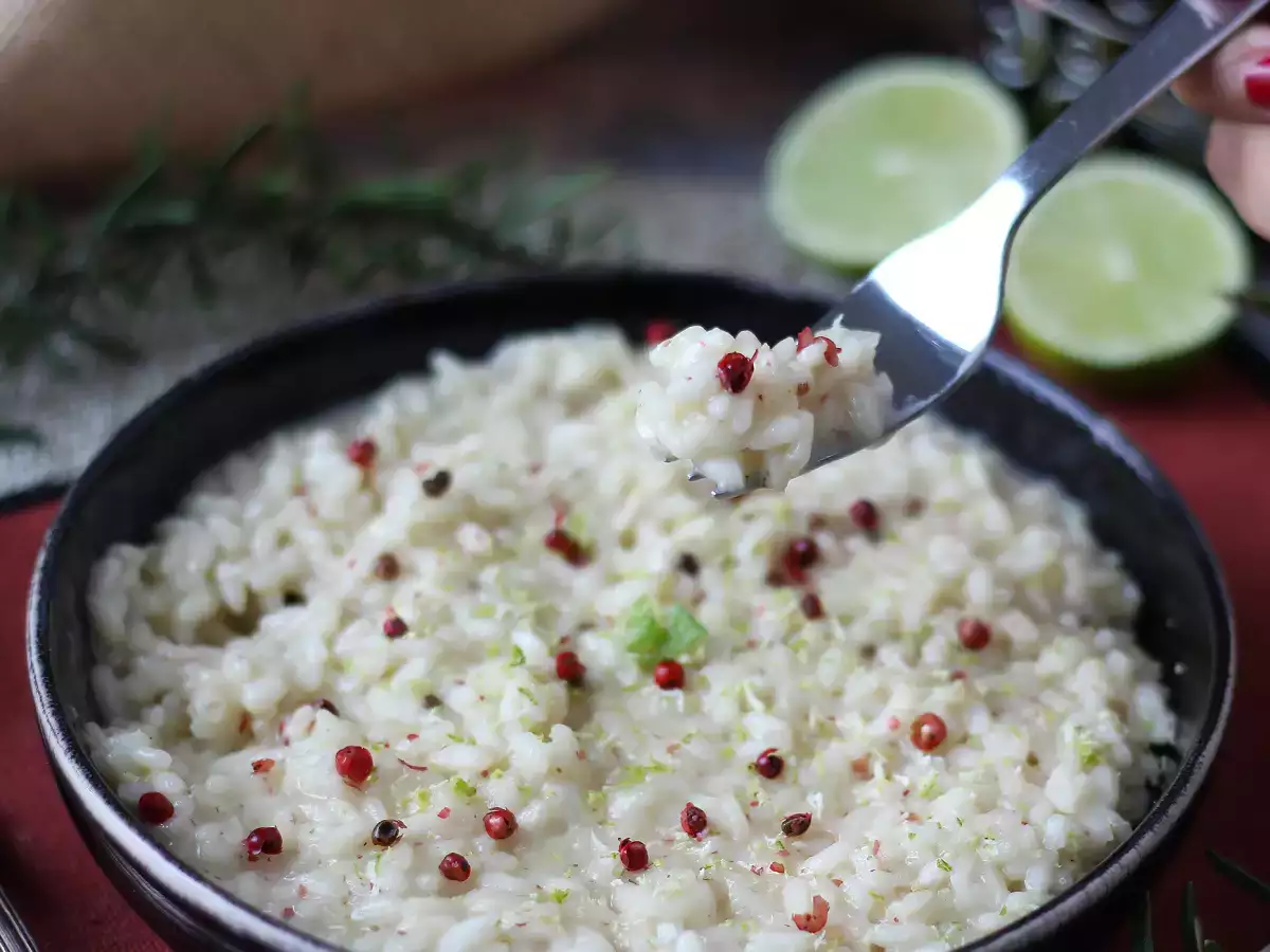 Risotto Jeruk Nipis dan Lada Merah Muda: Resep Vegetarian Elegan untuk Makan Malam Istimewa - foto 6