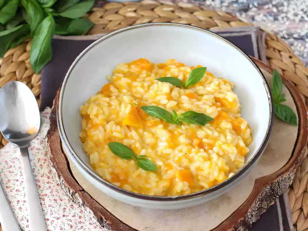 Risotto labu, hidangan pertama yang lembut dan sempurna untuk musim gugur - foto 5