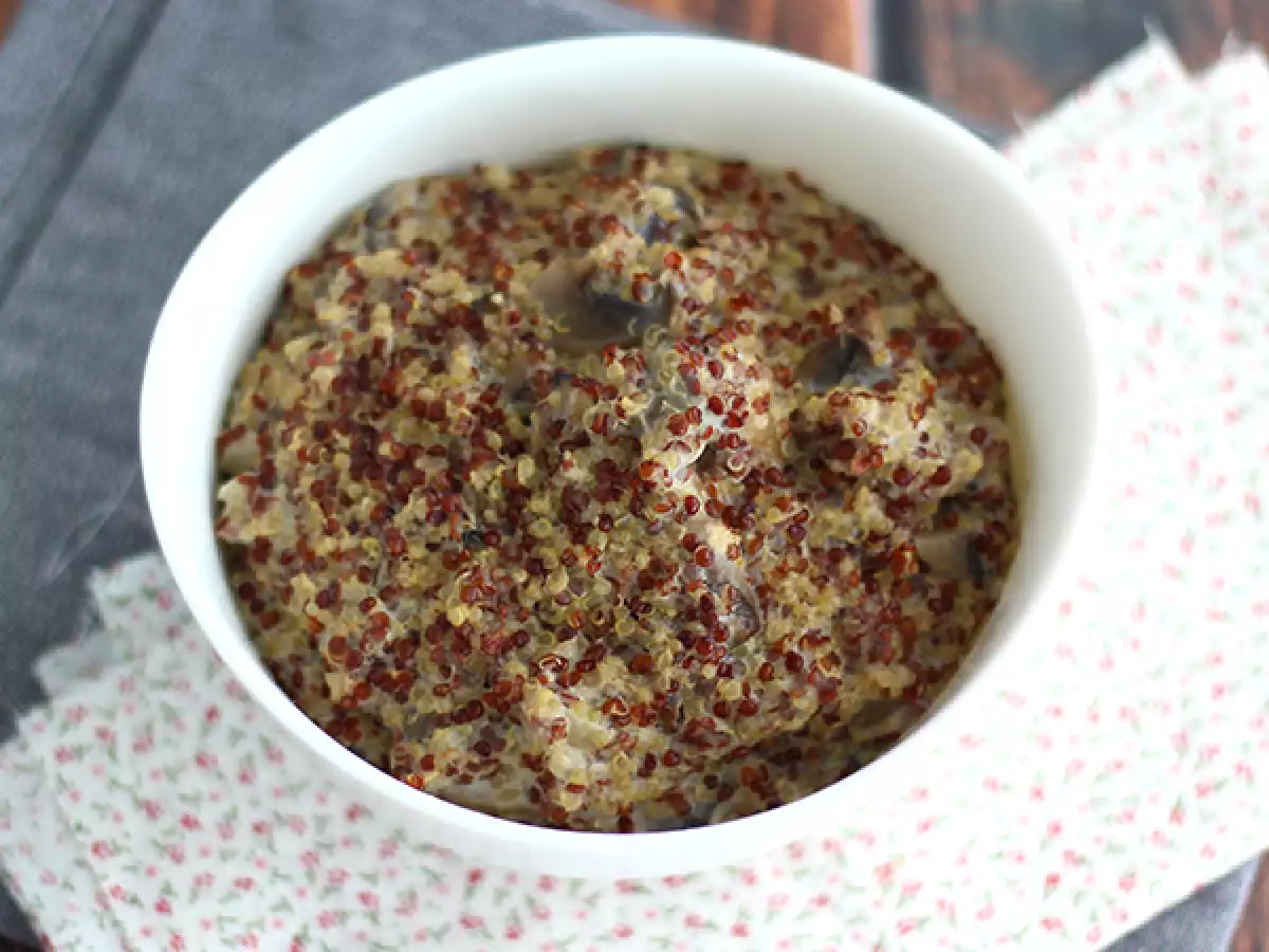 Risotto quinoa dengan jamur - foto 2