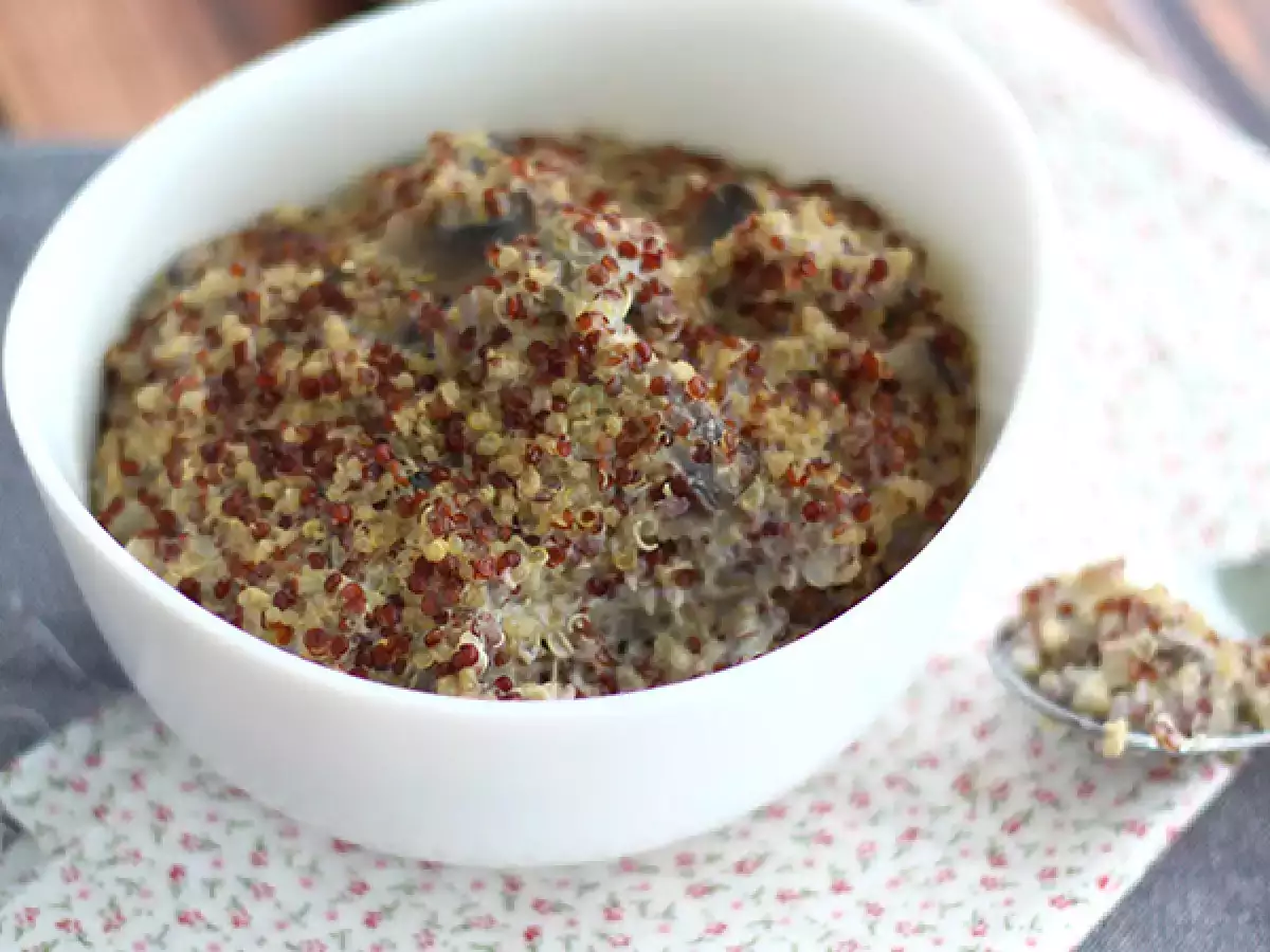 Risotto quinoa dengan jamur - foto 3