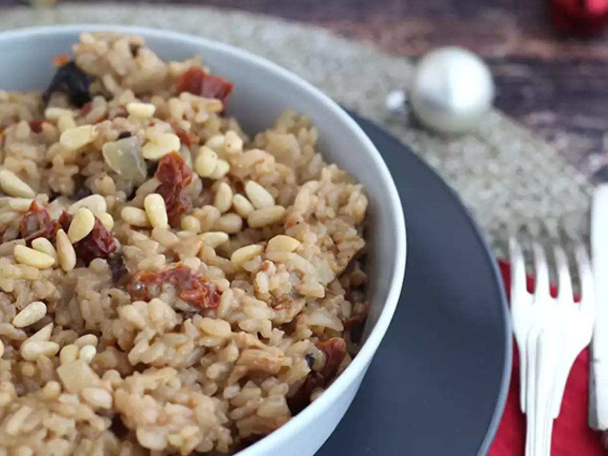 Risotto Vegetarian dengan Tomat Kering dan Jamur - foto 4