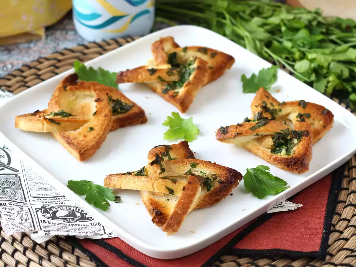 Roti bawang putih gaya bintang dengan roti sandwich - foto 2