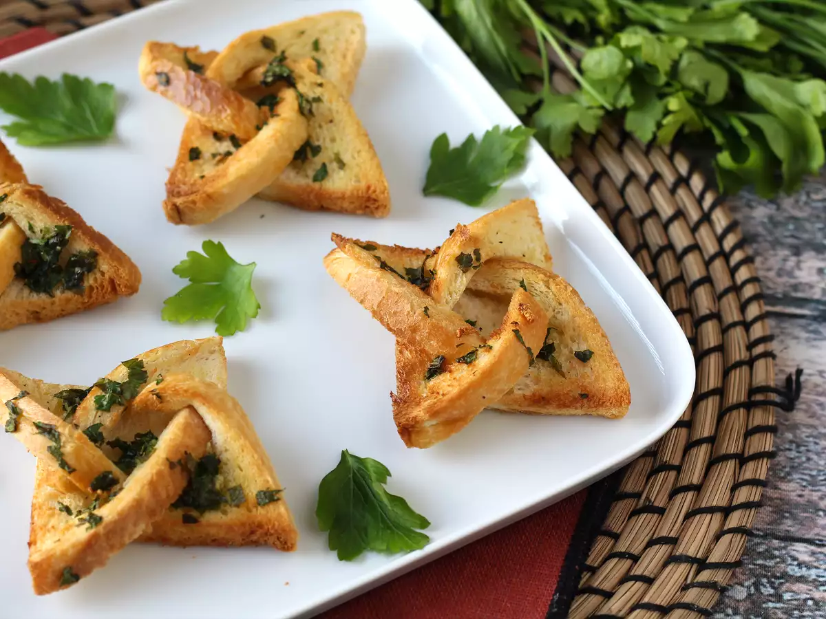 Roti bawang putih gaya bintang dengan roti sandwich - foto 4