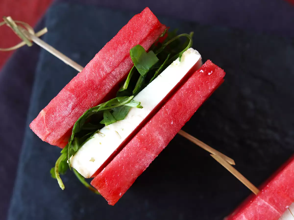 Roti lapis roket feta semangka, resep viral paling segar untuk musim panas! - foto 3