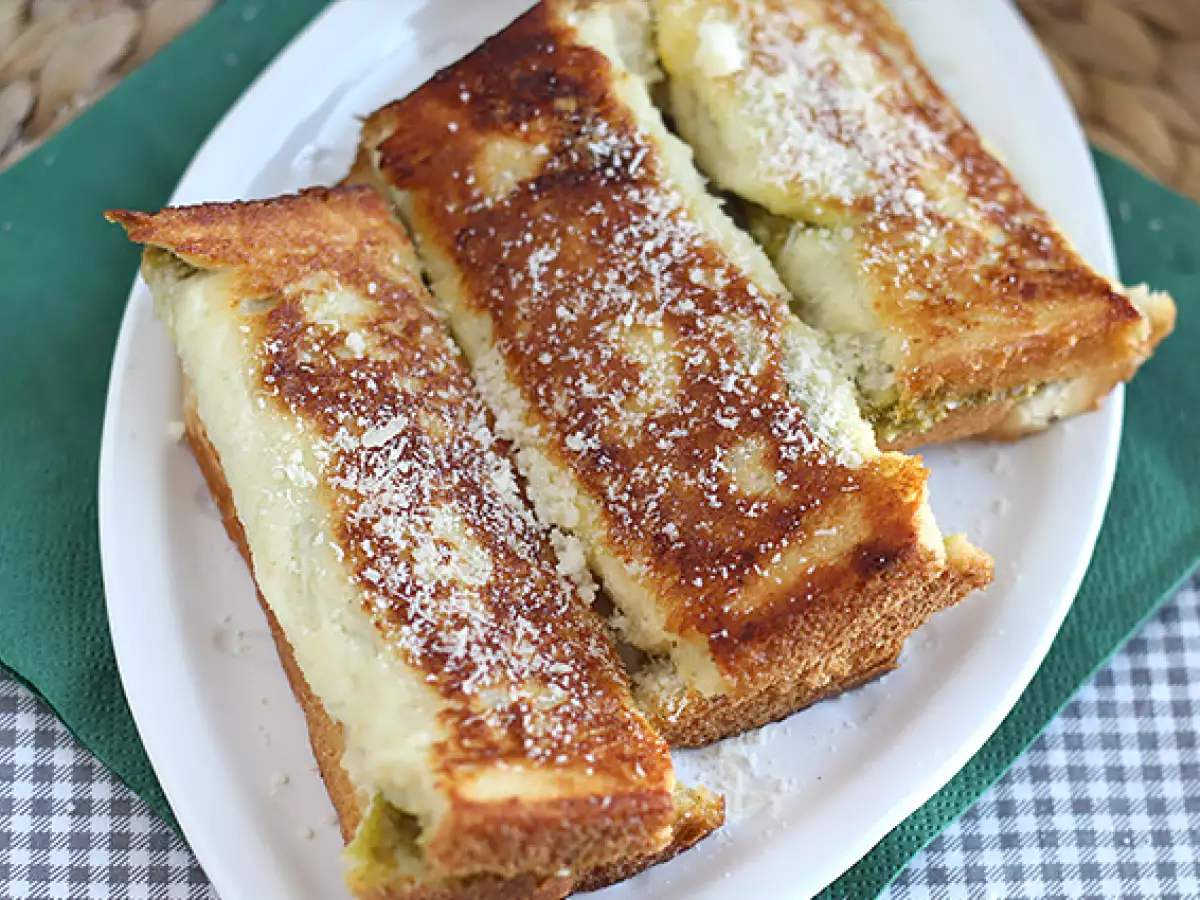 Roti panggang Prancis yang gurih dengan pesto - foto 5