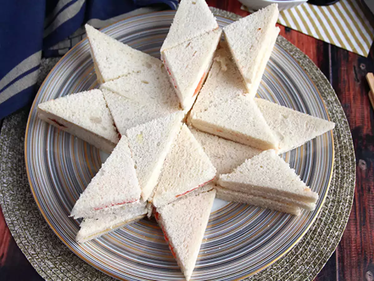 Roti Sandwich Kejutan Berbentuk Bintang Origami - foto 2