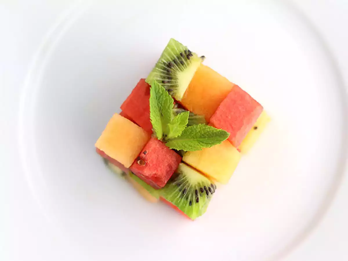Salad Buah Kubus Rubik, Hidangan Penutup Unik - foto 2