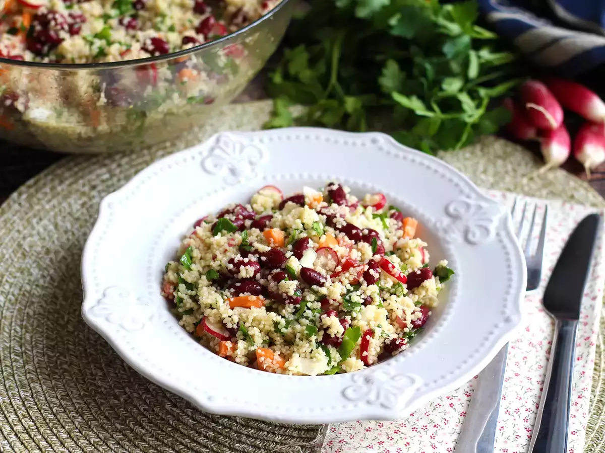 Salad couscous untuk hidangan pembuka yang sederhana, sehat dan penuh warna! - foto 2