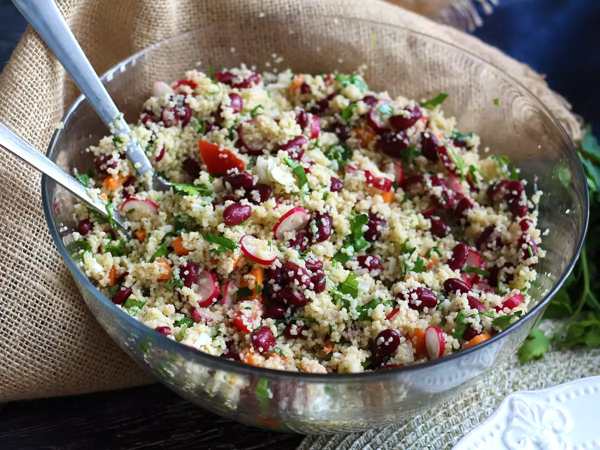 Salad couscous untuk hidangan pembuka yang sederhana, sehat dan penuh warna! - foto 4