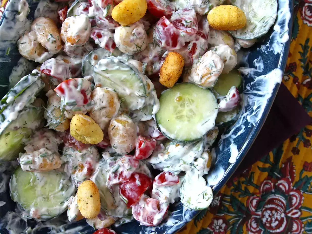 Salad gnocchi yang renyah, sangat trendi, lezat dan seimbang, sempurna untuk musim panas! - foto 4