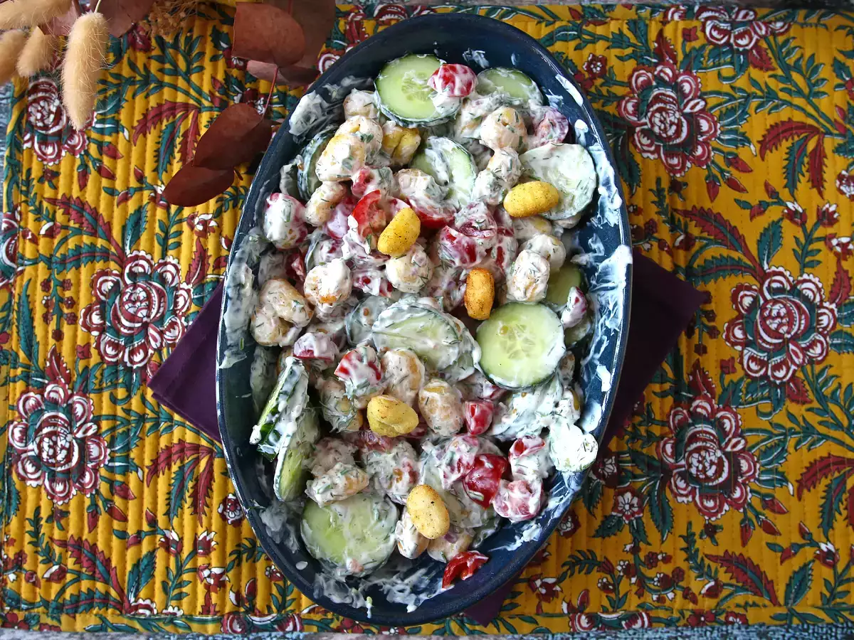 Salad gnocchi yang renyah, sangat trendi, lezat dan seimbang, sempurna untuk musim panas! - foto 5