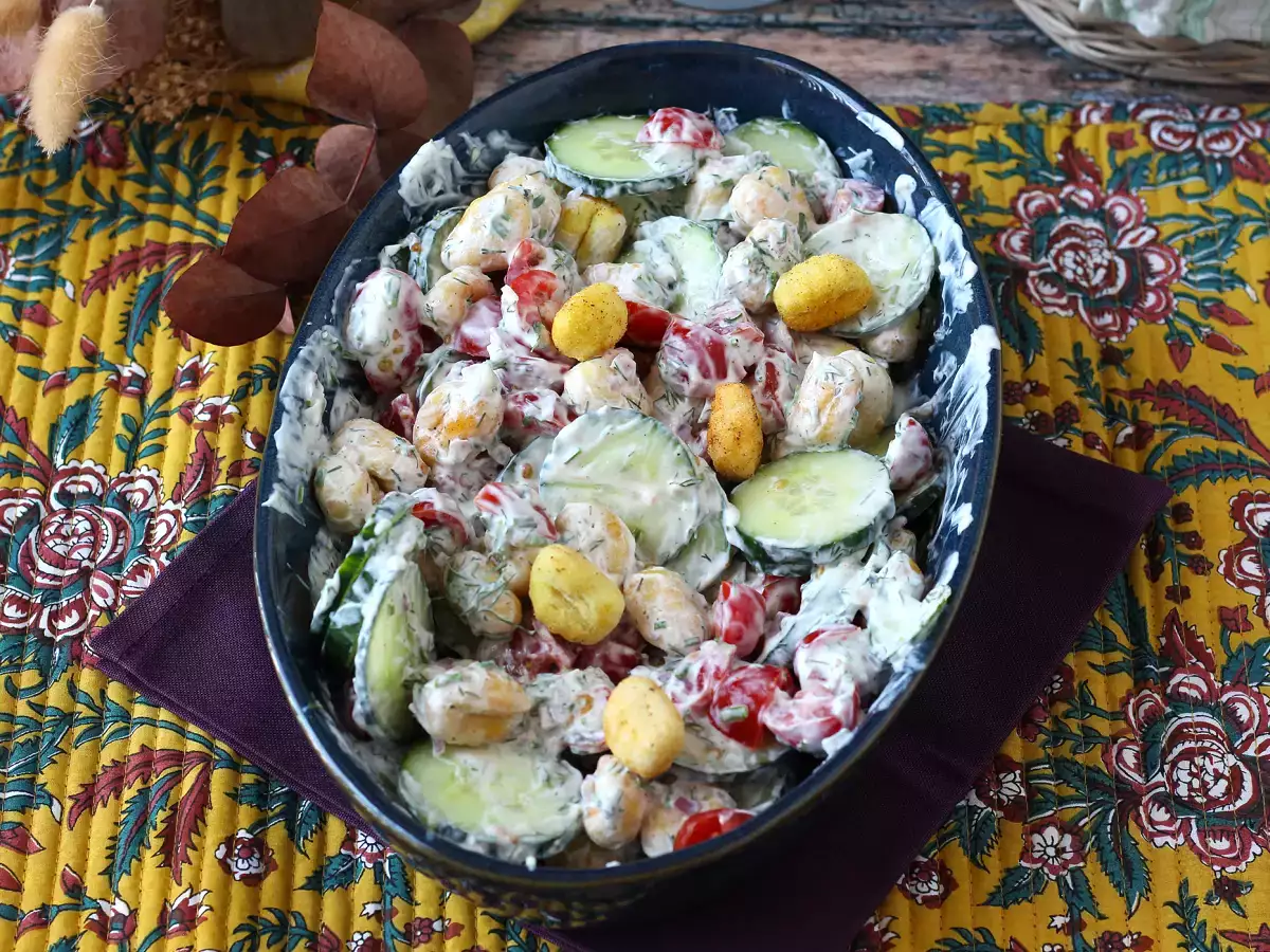 Salad gnocchi yang renyah, sangat trendi, lezat dan seimbang, sempurna untuk musim panas! - foto 7