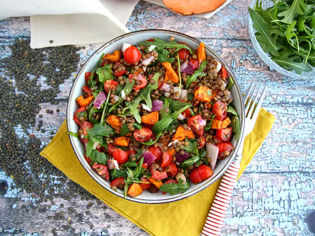 Salad lentil dan ubi jalar - foto 2