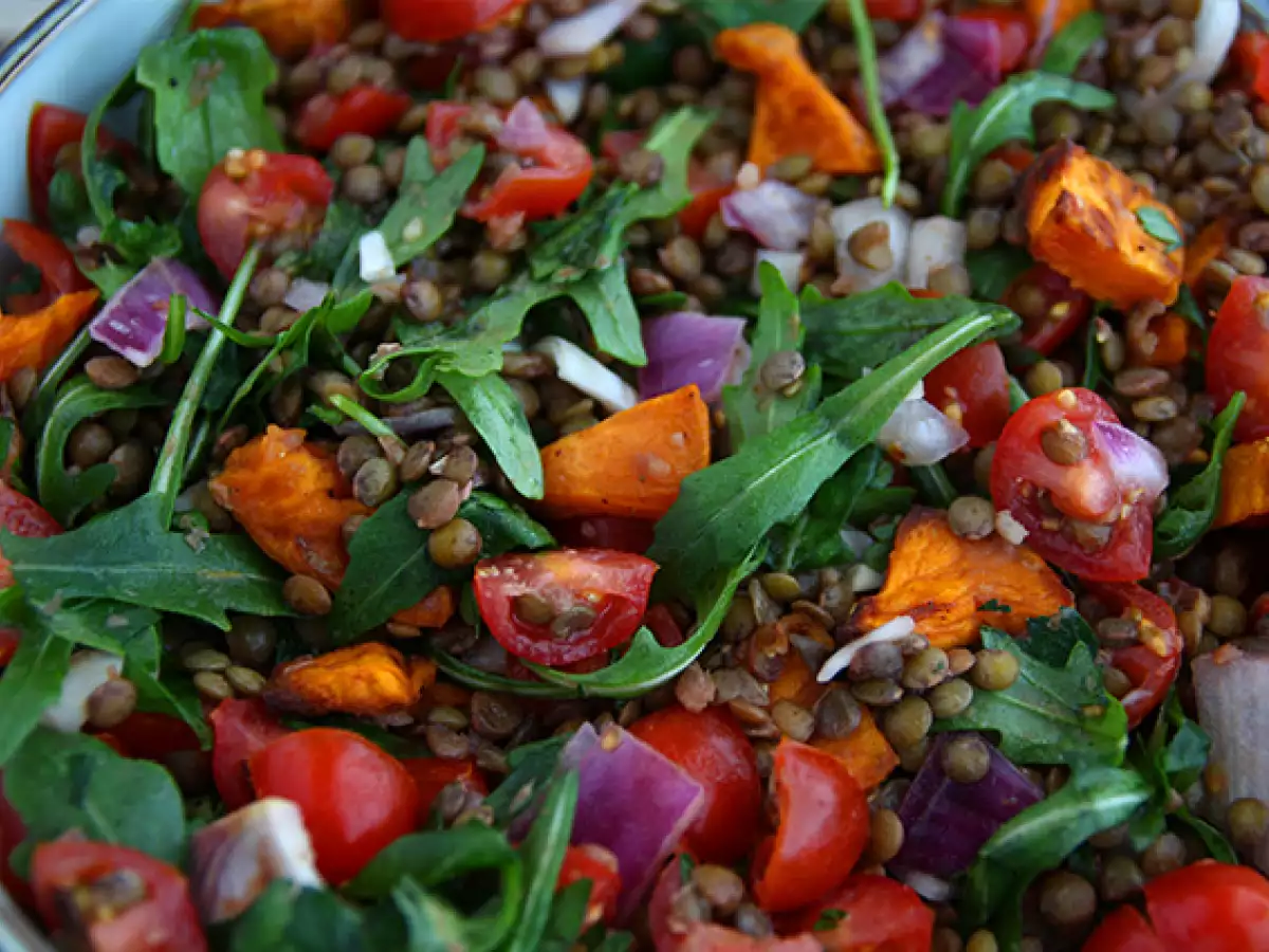 Salad lentil dan ubi jalar - foto 3