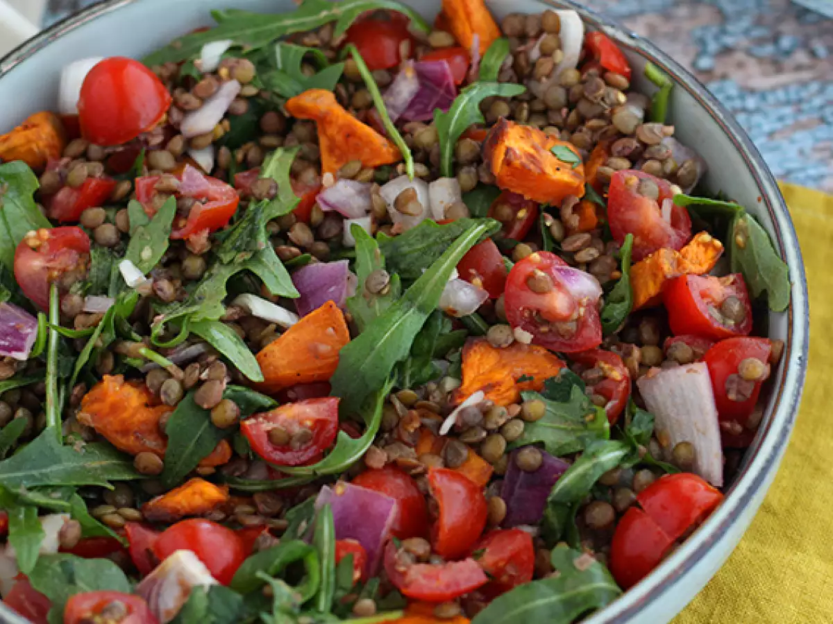 Salad lentil dan ubi jalar - foto 4